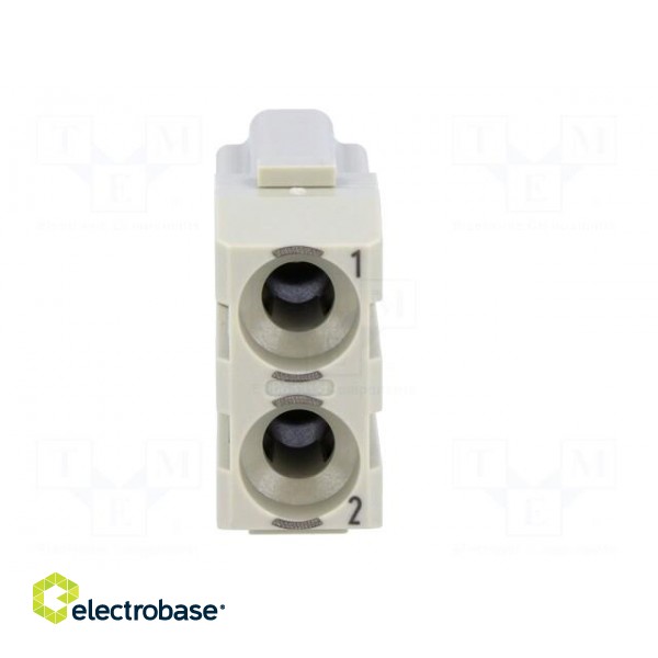 Connector: rectangular | module | male | Han Modular 40A | PIN: 2 | 40A фото 9