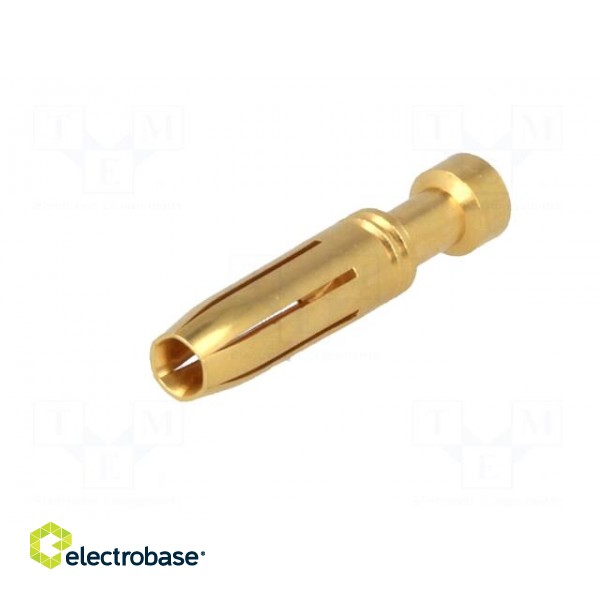 Contact | female | copper alloy | gold-plated | 1.5mm2 | 16AWG | crimped paveikslėlis 2