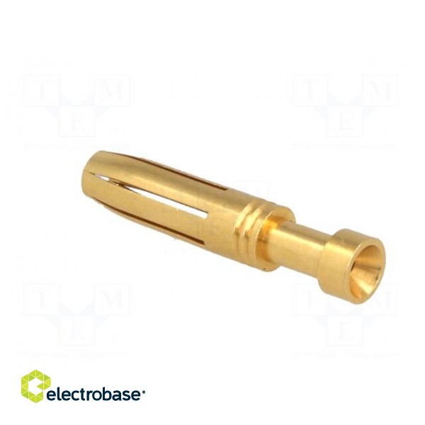 Contact | female | copper alloy | gold-plated | 1.5mm2 | 16AWG | crimped paveikslėlis 4