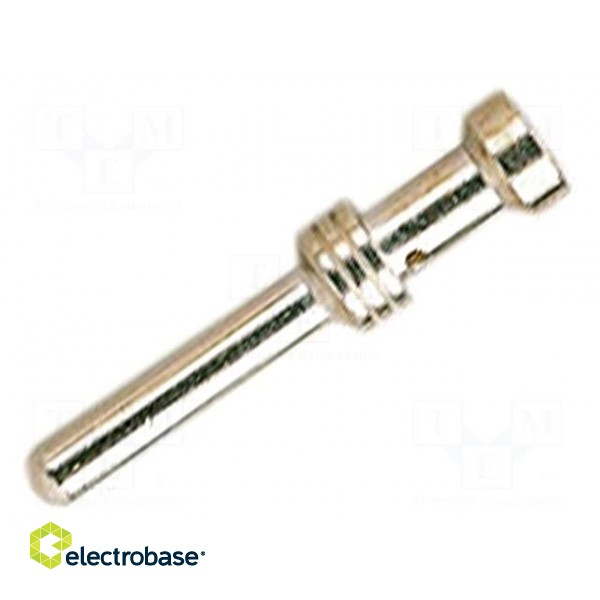 Contact | male | 1.5mm2 | Han E | silver plated | crimped | 16A