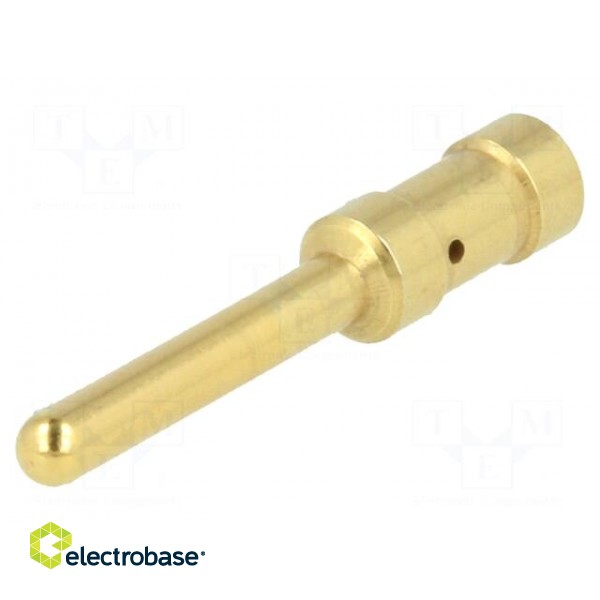 Contact | male | 4mm2 | 12AWG | Han E HMC | gold-plated | crimped | 16A image 1