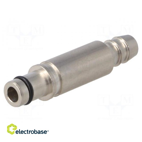 Contact | male | Han Modular Pneumatic | Ø6mm pipe | brass | 10bar image 1