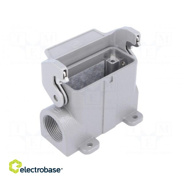 Enclosure: for HDC connectors | Han® A | size 10A | with latch | PG16 image 1