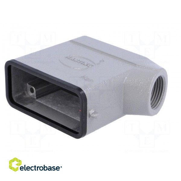 Enclosure: for Han connectors | Han | size 10A | for cable | angled image 2