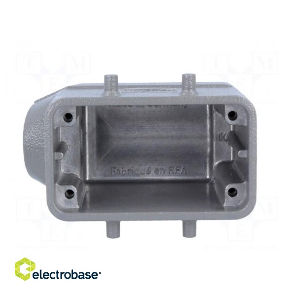 Enclosure: for Han connectors | Han | size 10B | for cable | angled image 3