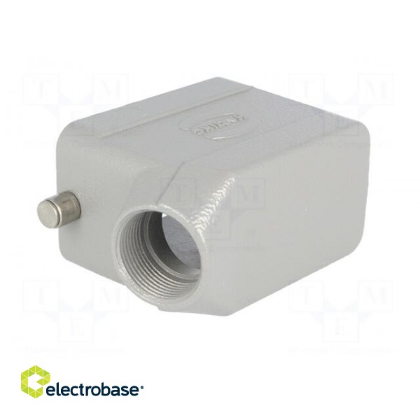 Enclosure: for Han connectors | Han | size 10B | for cable | angled image 4