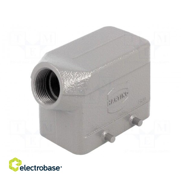 Enclosure: for Han connectors | Han | size 10B | for cable | angled paveikslėlis 1