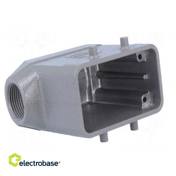 Enclosure: for Han connectors | Han | size 10B | for cable | angled image 2