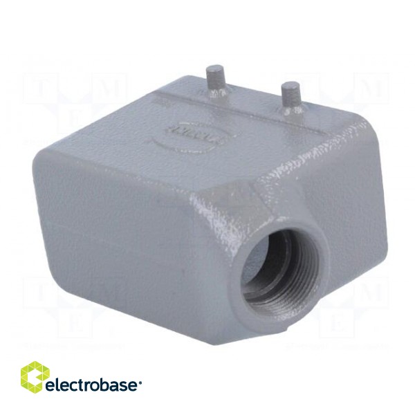 Enclosure: for Han connectors | Han | size 10B | for cable | angled image 8