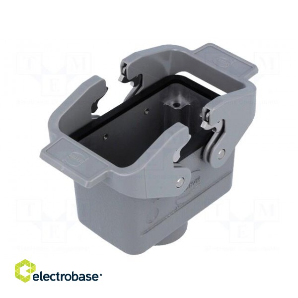 Enclosure: for Han connectors | Han | size 10B | for cable | straight image 1