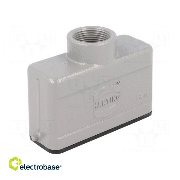Enclosure: for Han connectors | Han | size 16A | for cable | straight image 1