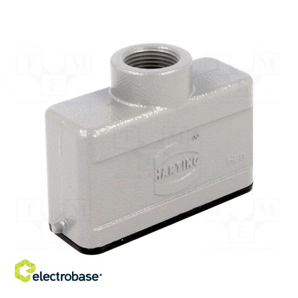 Enclosure: for Han connectors | Han | size 16A | for cable | straight paveikslėlis 1