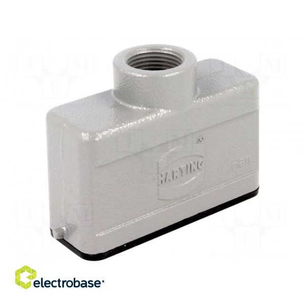 Enclosure: for Han connectors | Han | size 16A | for cable | straight image 1