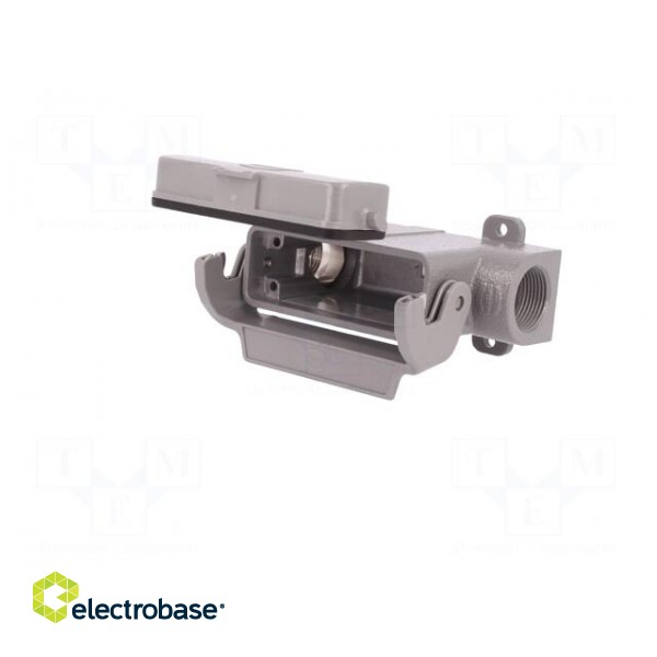 Enclosure: for Han connectors | Han | size 16A | with latch | PG16 image 2