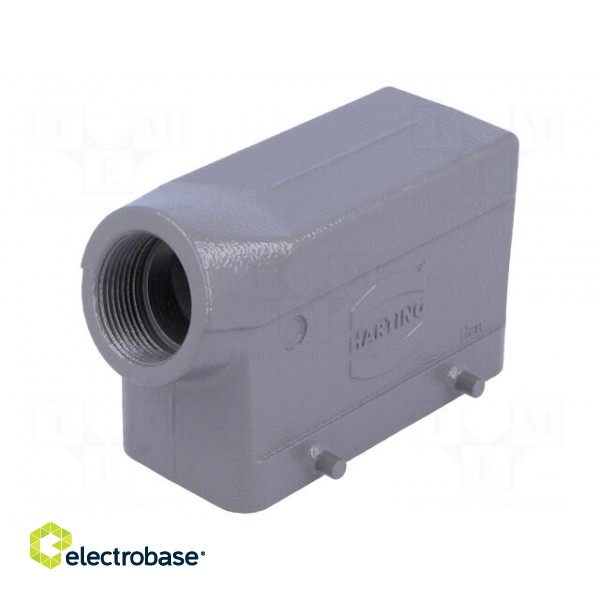 Enclosure: for Han connectors | Han | size 16B | for cable | angled фото 1