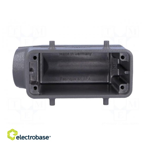 Enclosure: for Han connectors | Han | size 16B | for cable | angled image 3