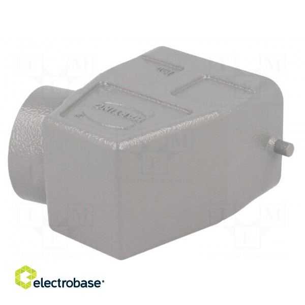 Enclosure: for Han connectors | Han | size 6B | for cable | for latch image 6