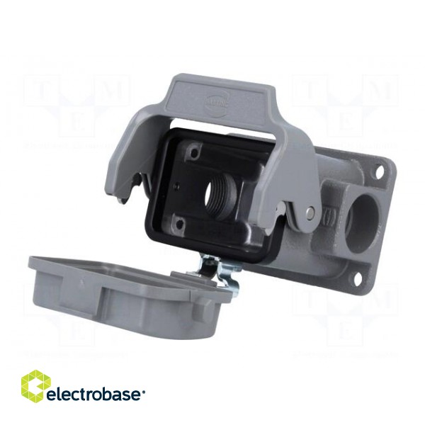Enclosure: for Han connectors | Han | size 6B | with latch | PG16 image 2
