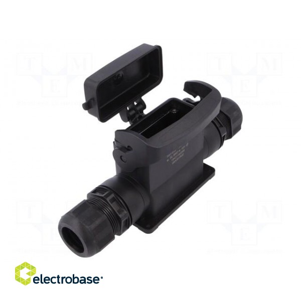 Enclosure: for HDC connectors | Han-Eco® B | size 16B | with latch image 1