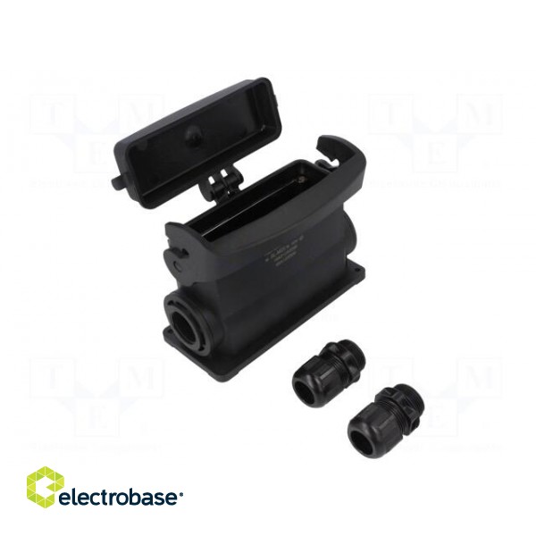 Enclosure: for HDC connectors | Han-Eco® B | size 24B | with latch image 1