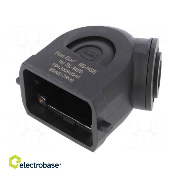 Enclosure: for HDC connectors | Han-Eco® B | size 6B | for cable image 1