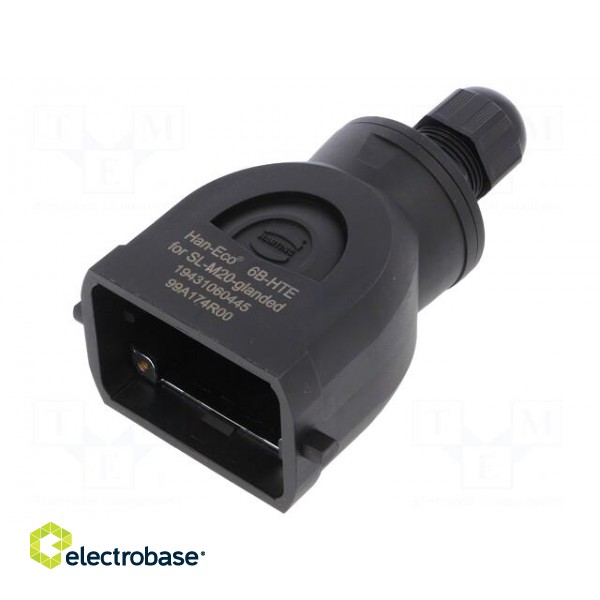 Enclosure: for HDC connectors | Han-Eco® B | size 6B | for cable image 1