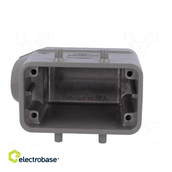 Enclosure: for HDC connectors | Han B | size 10B | for cable | angled фото 9