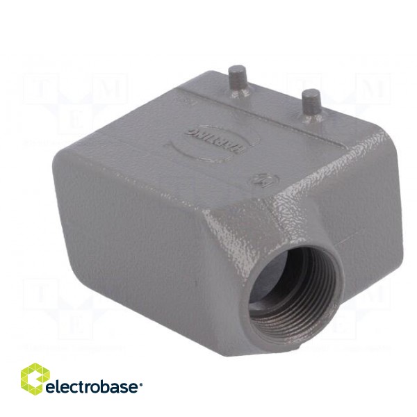 Enclosure: for HDC connectors | Han B | size 10B | for cable | angled фото 6