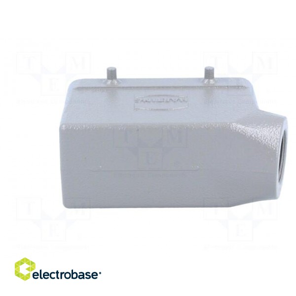 Enclosure: for HDC connectors | Han B | size 16B | for cable | angled фото 5
