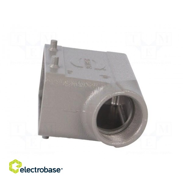 Enclosure: for HDC connectors | Han B | size 16B | for cable | angled image 3