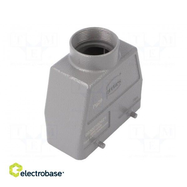 Enclosure: for HDC connectors | Han® B | size 16B | for cable | high image 1