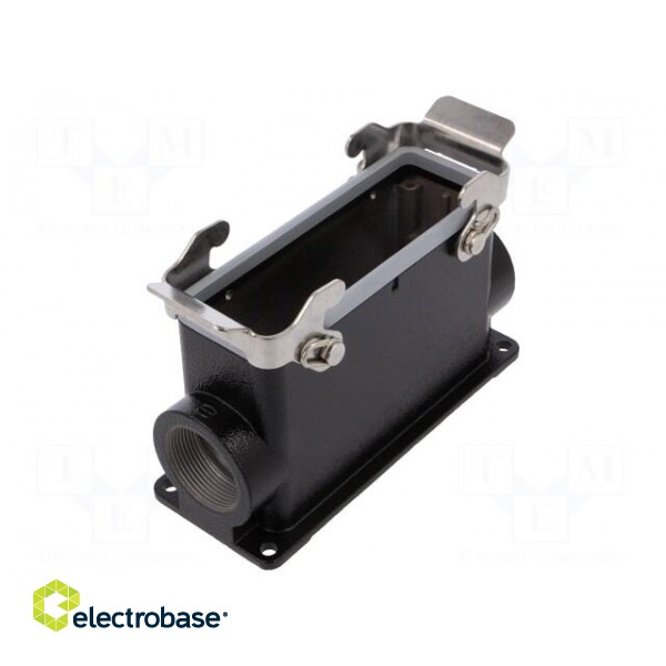 Enclosure: for HDC connectors | Han® M | size 24B | high | straight image 1