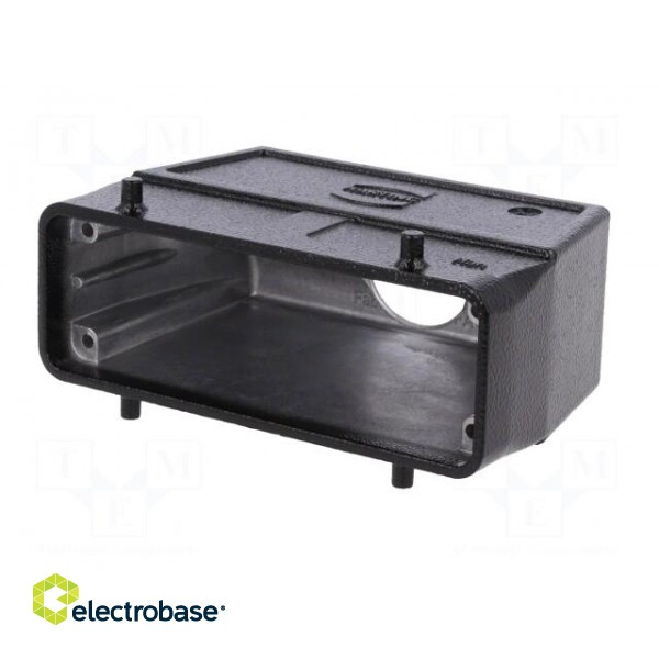 Enclosure: for HDC connectors | Han | size 24B | for cable | straight image 3