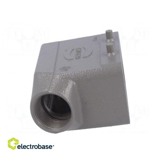 Enclosure: for HDC connectors | Han B | size 10B | for cable | angled paveikslėlis 7