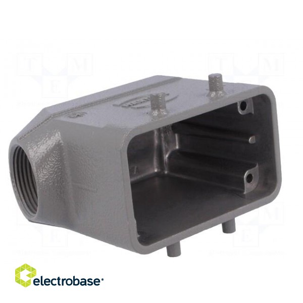 Enclosure: for HDC connectors | Han B | size 10B | for cable | angled image 8