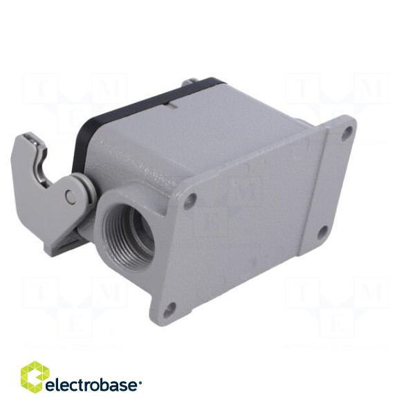 Enclosure: for HDC connectors | Han® B | size 10B | with latch | PG16 фото 4