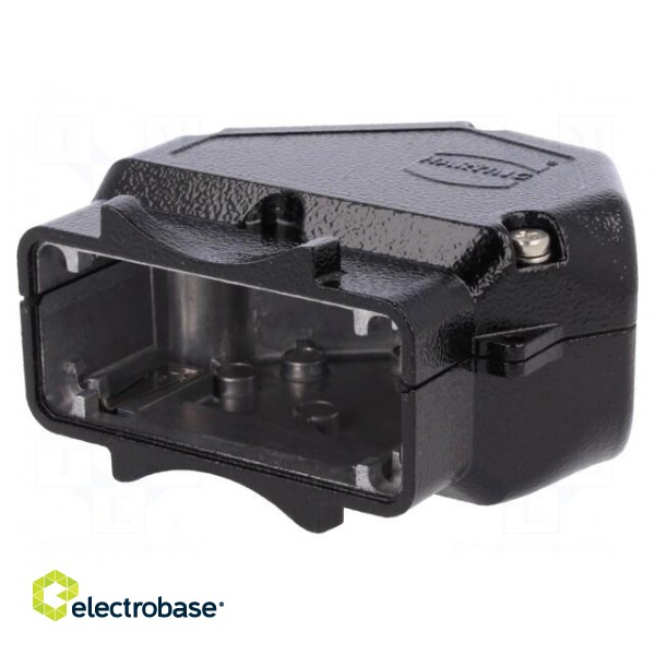 Enclosure: for HDC connectors | Han | size 16B | for cable | angled image 1