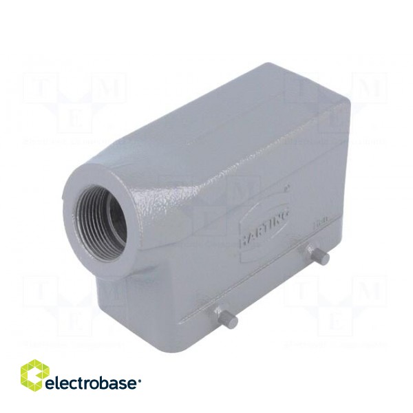 Enclosure: for HDC connectors | Han B | size 16B | for cable | angled фото 1