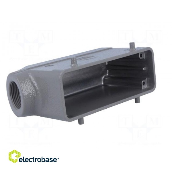 Enclosure: for HDC connectors | Han B | size 24B | for cable | angled image 2