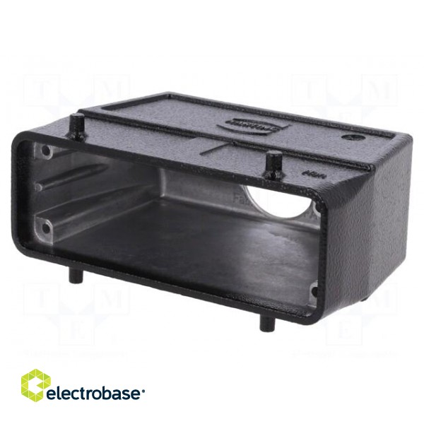 Enclosure: for HDC connectors | Han | size 24B | for cable | straight image 1