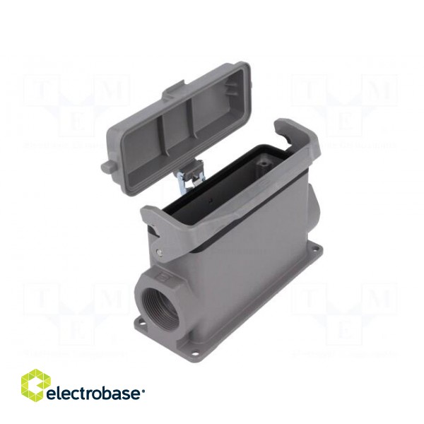Enclosure: for rectangular connectors | Han | size 24B | with latch image 1