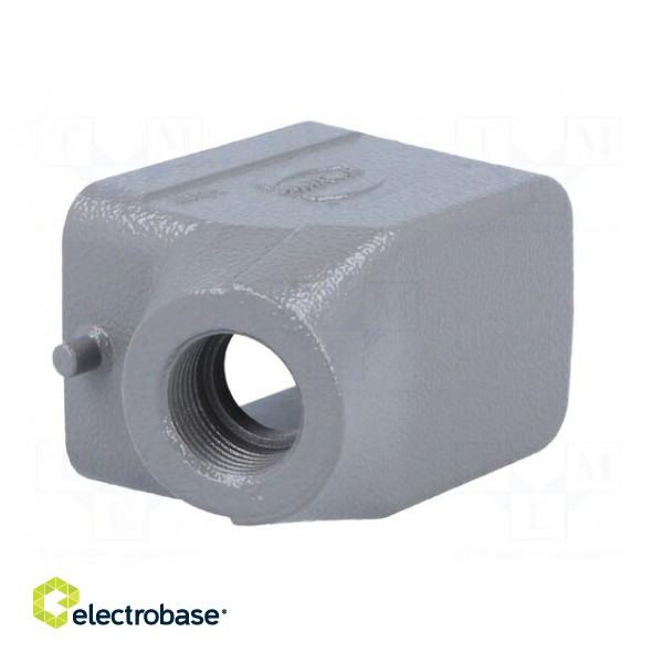 Enclosure: for HDC connectors | Han® B | size 6B | for cable | angled image 4