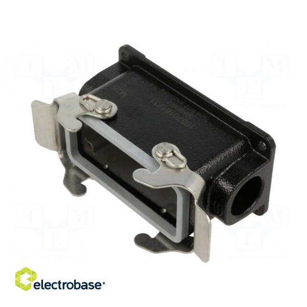 Enclosure: for HDC connectors | Han® M | size 16B | zinc alloy | IP65 image 1