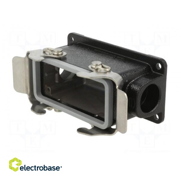 Enclosure: for HDC connectors | Han® M | size 16B | zinc alloy | IP65 image 2