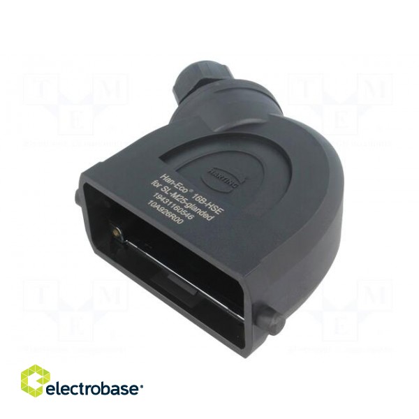 Enclosure: for HDC connectors | Han-Eco® B | size 16B | for cable image 1
