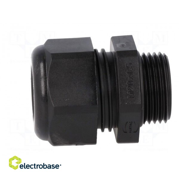 Gland | M20 | IP68 | 10÷14mm | Mat: thermoplastic | black image 3