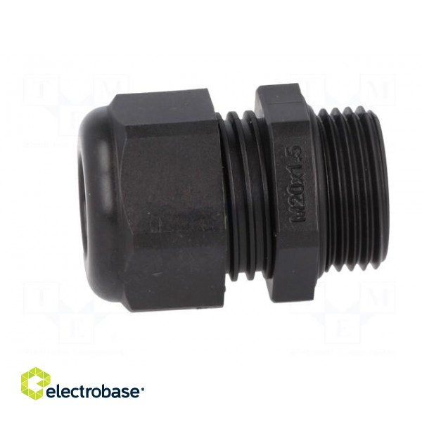 Gland | M20 | IP68 | 6÷12mm | Mat: thermoplastic | black image 3