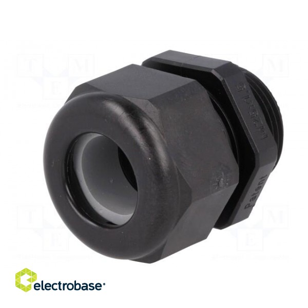 Gland | M25 | IP68 | 9÷16mm | Mat: thermoplastic | black image 2