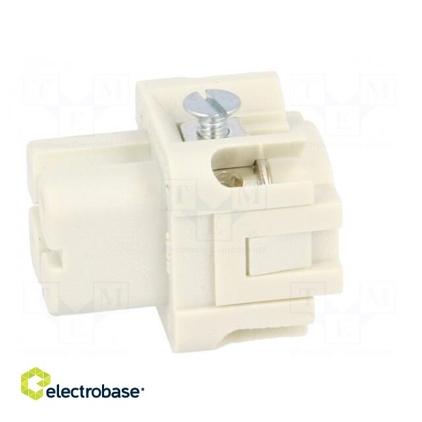 Connector: HDC | contact insert | female | S-A | PIN: 4 | 3+PE | size 3A paveikslėlis 3