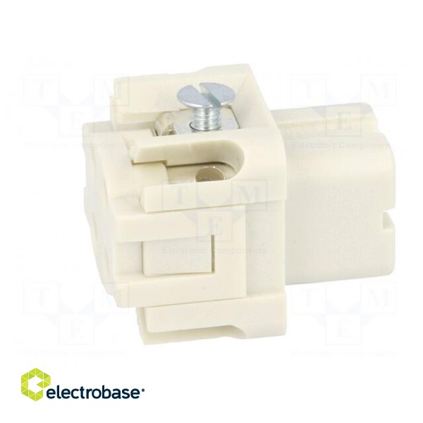 Connector: HDC | contact insert | female | S-A | PIN: 4 | 3+PE | size 3A paveikslėlis 7